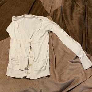 Oatmeal button up cardigan